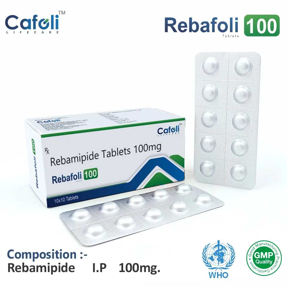 Rebamipide 100 mg tablet PCD pharma franchise
